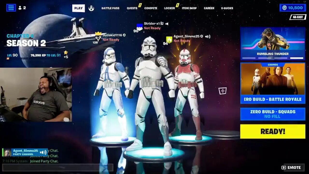 Fortnite: Stormtroopers w/ the fam