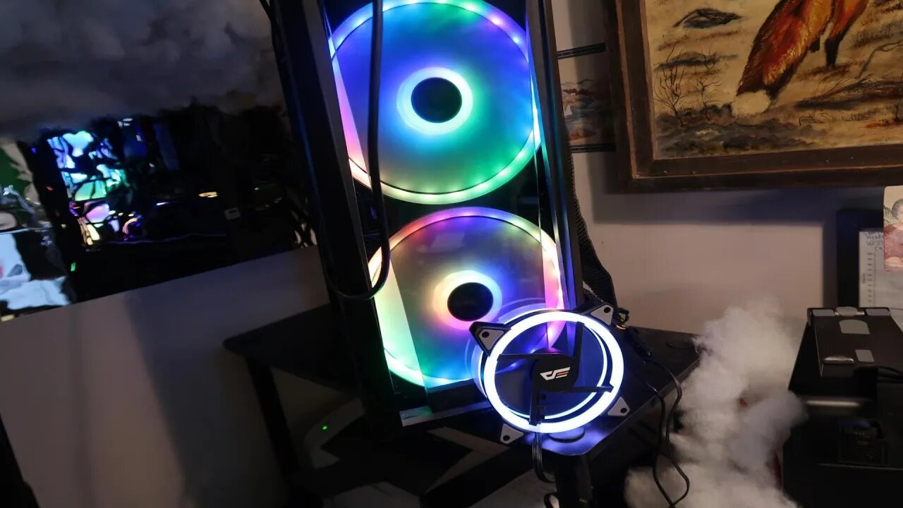 darkFlash 120mm RGB Fan, Addressable ARGB Fans Compatible with Asus Aura Sync, DR12 Pro PC Case Fan,