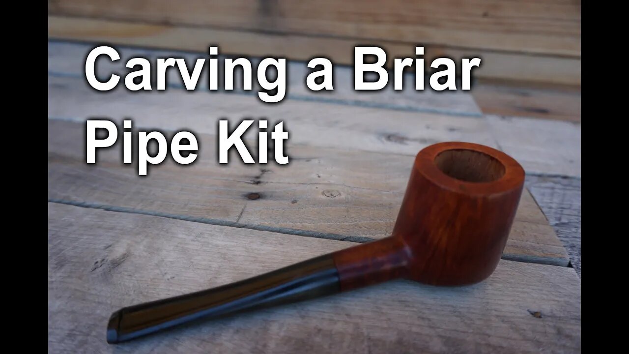 Carving a briar pipe kit