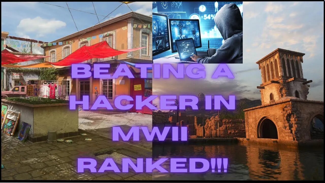 PLAYING AND WINNING AGAINST A HACKER!! ( MWII RANKED PLAY )