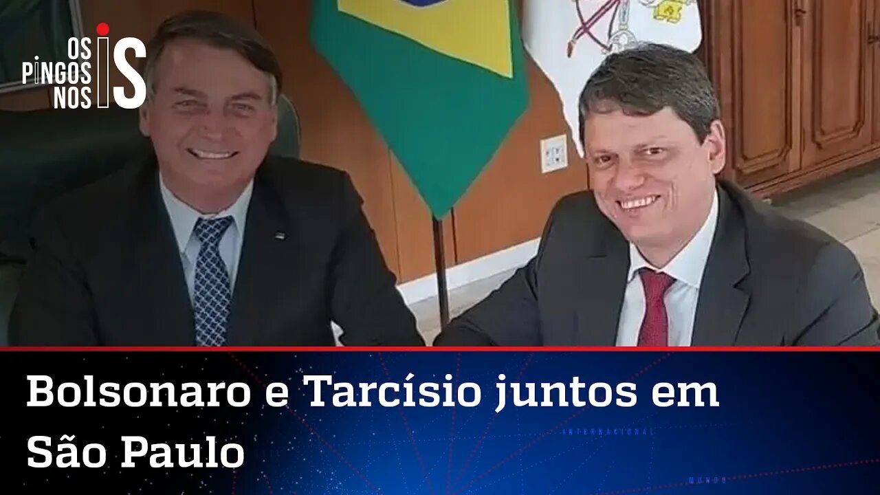 Ao lado de Tarcísio, Bolsonaro faz motociata e anuncia concessão da Dutra