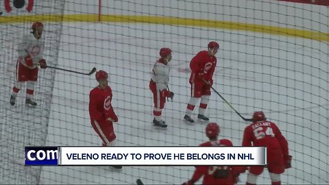 Joe Veleno sets sights high with Red Wings