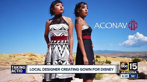 Phoenix dress designer making Disney gowns