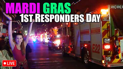 First Responders Day IS HERE! Mardi Gras Galveston, TX w/Adam Beta