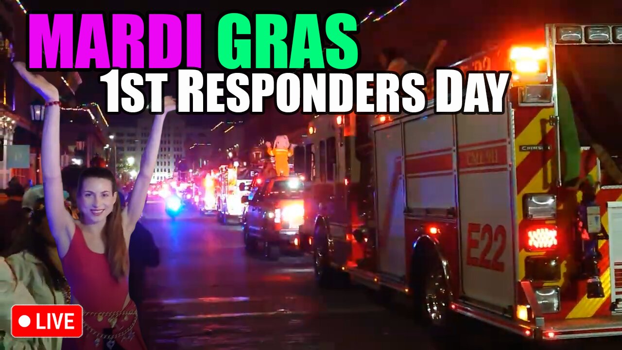 First Responders Day IS HERE! Mardi Gras Galveston, TX w/Adam Beta