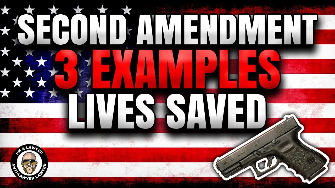 The Second Amendment - the right to bear arms. Three examples of the Second Amendment saving lives.
