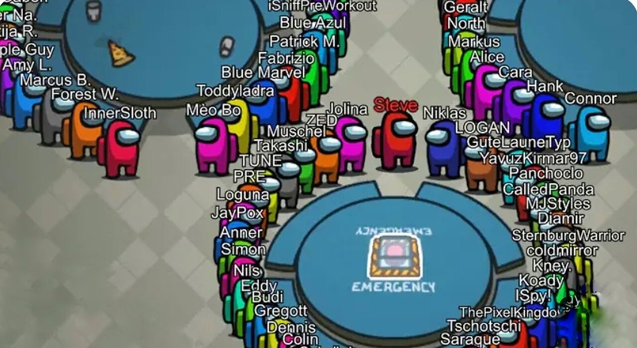 AMONG US, but with 100 PLAYERS |TOP 1000 FUNNIEST PLAYS IN AMONG US