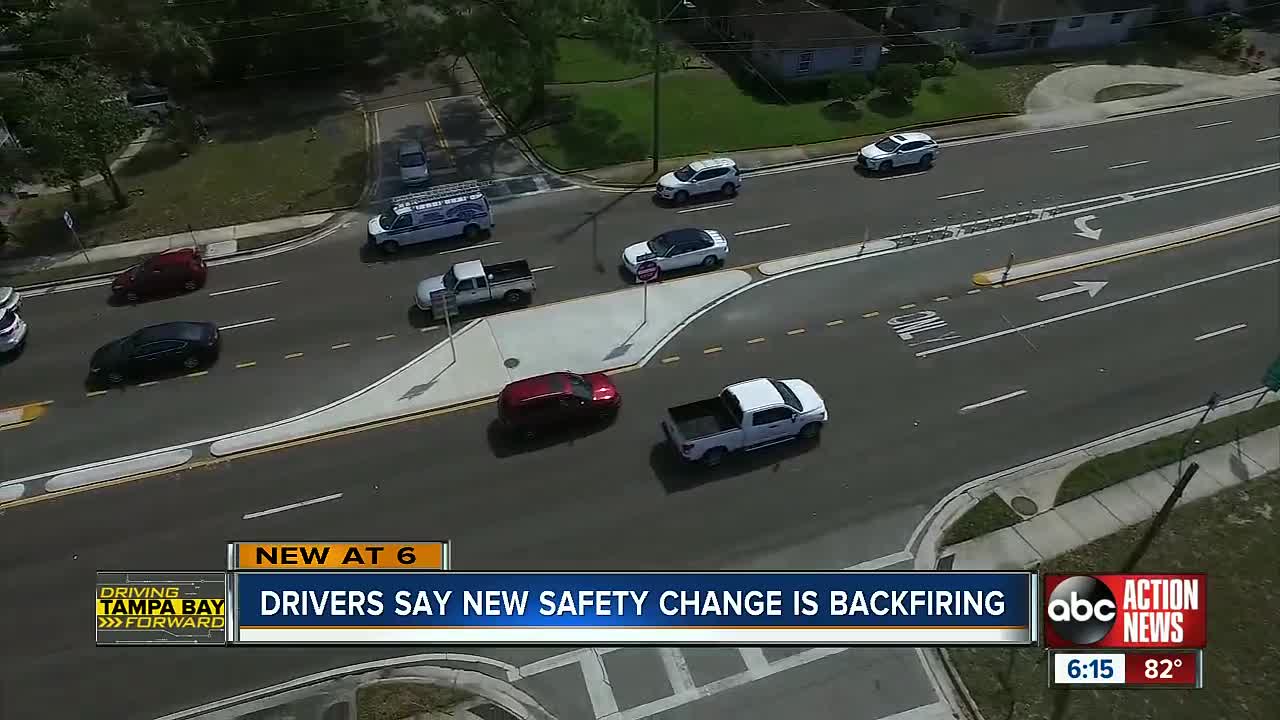 Drivers say safety fix to St. Pete road is actually creating more danger