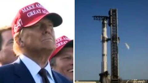 MUST SEE: President-Elect Trump Watches SpaceX Starship Launch