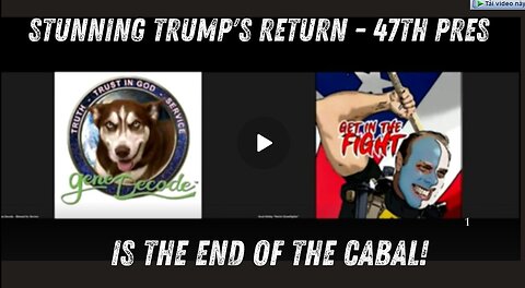 Gene Decode- 'Stunning Trump's Return - 47th Pres' - Is The End Of The Cabal!! - Dec 6.