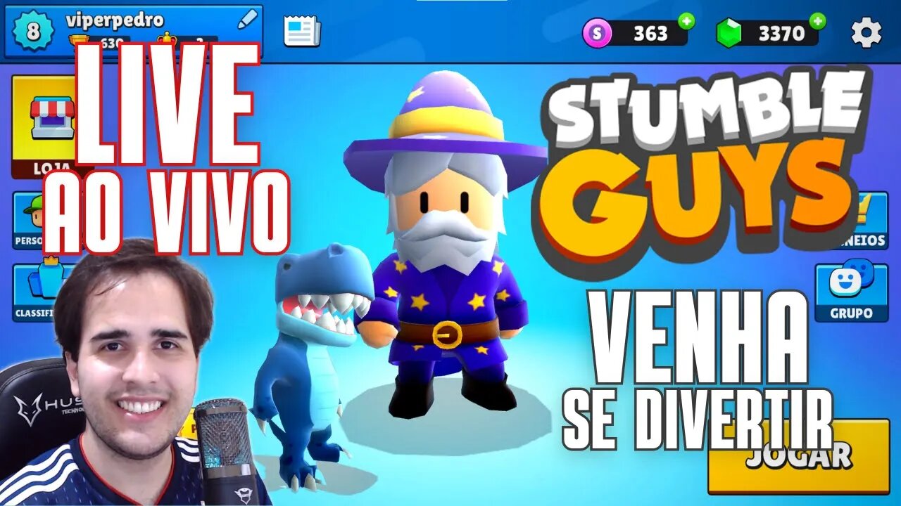 [LIVE] STUMBLE GUYS AO VIVO JOGANDO COM OS INSCRITOS - COMPLETANDO-O-PASSE DA RASTEIRA (19/03/22)