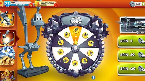 10 x Robo Wheel Spins and 10 x Ticket Wheel Spins - Looney Tunes World of Mayhem