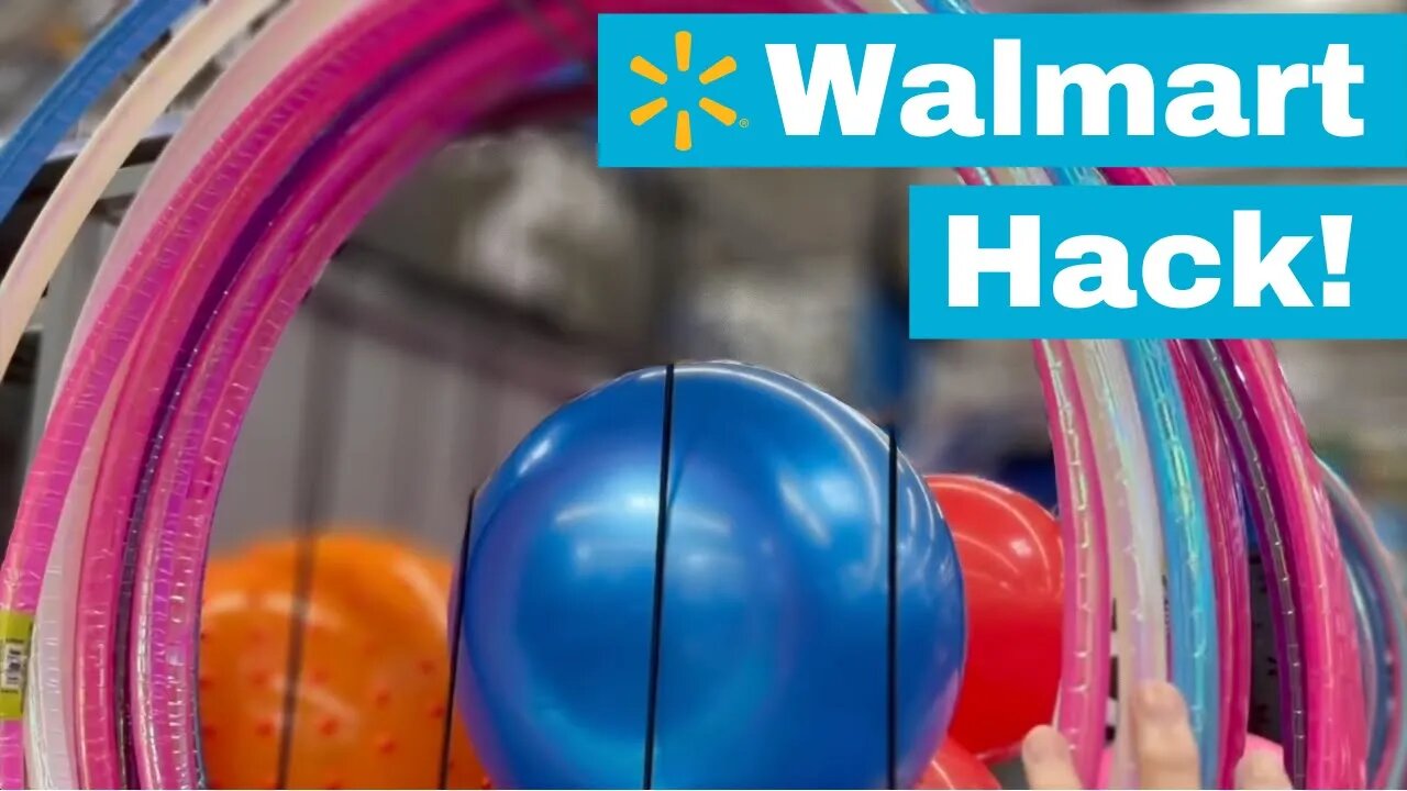 Buy a $2 Walmart hula hoop for this brilliant outdoor idea!