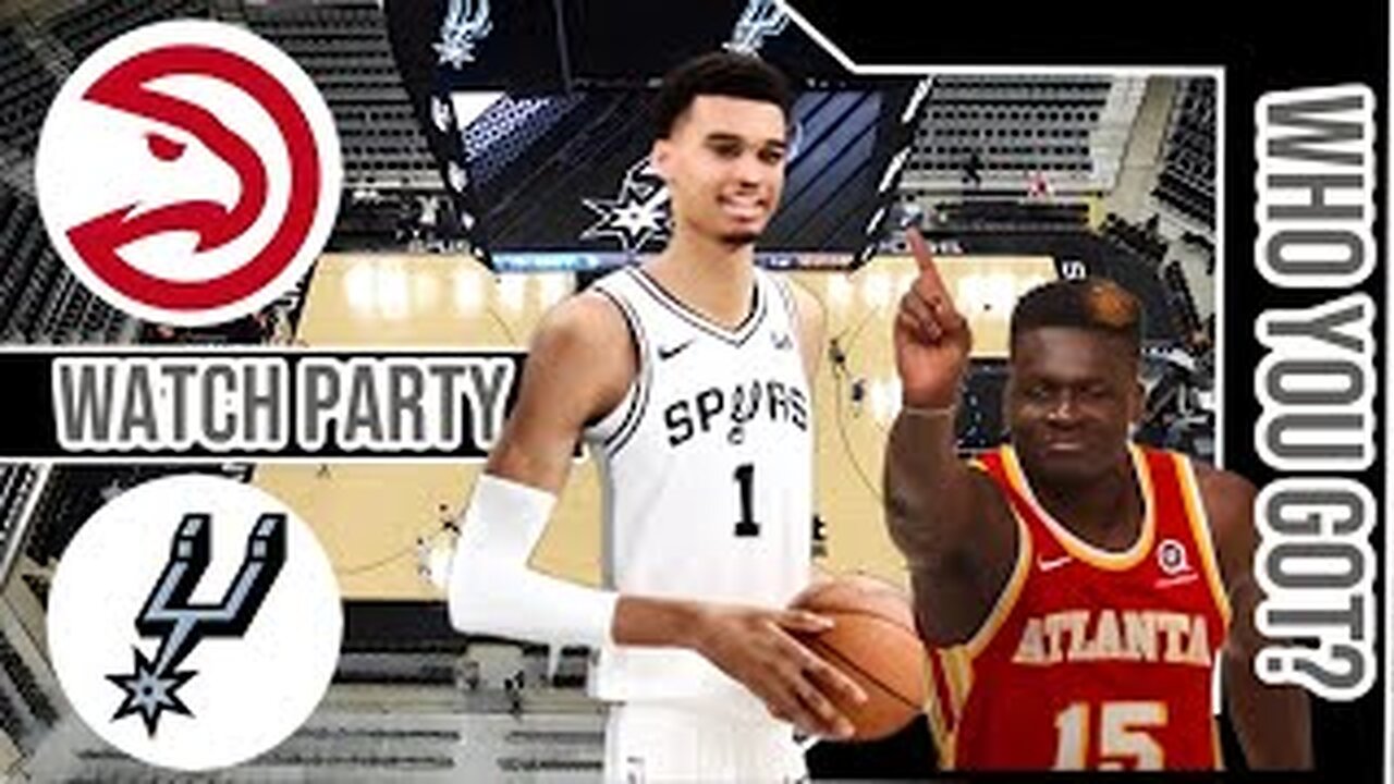 Atlanta Hawks vs San Antonio Spurs | Live Watch Party Stream | NBA 2023 Season Game 18