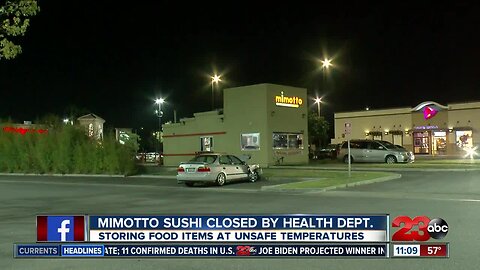 Mimotto Sushi closed by health department