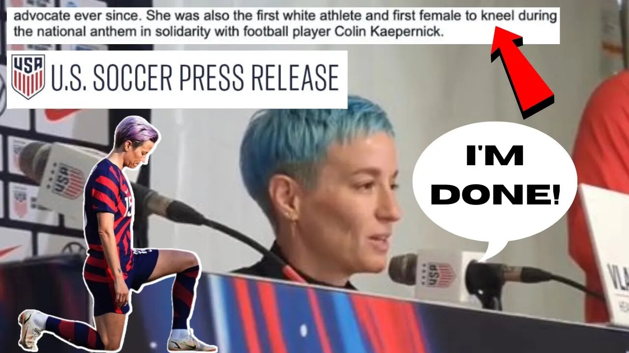 Megan Rapinoe is RETIRING from Soccer! USWNT DISRESPECTS AMERICA in CRINGE PRESS RELEASE!