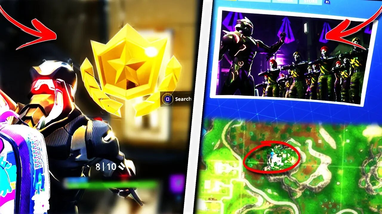 Fortnite "RETRIBUTION" Secret Challenge! - (Fortnite: Season 4 Week 4 Secret BattleStar Location)!