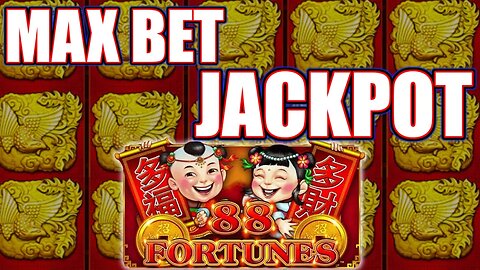 88 FORTUNES JACKPOT HANDPAY | MAX BET | High Limit Slot Play