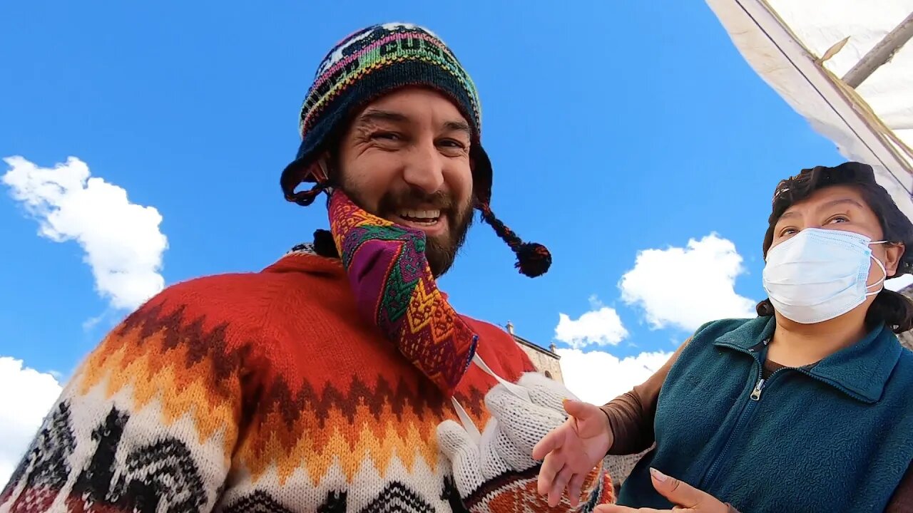 Peruvian woman dressed me like a Cusqueño! 🇵🇪