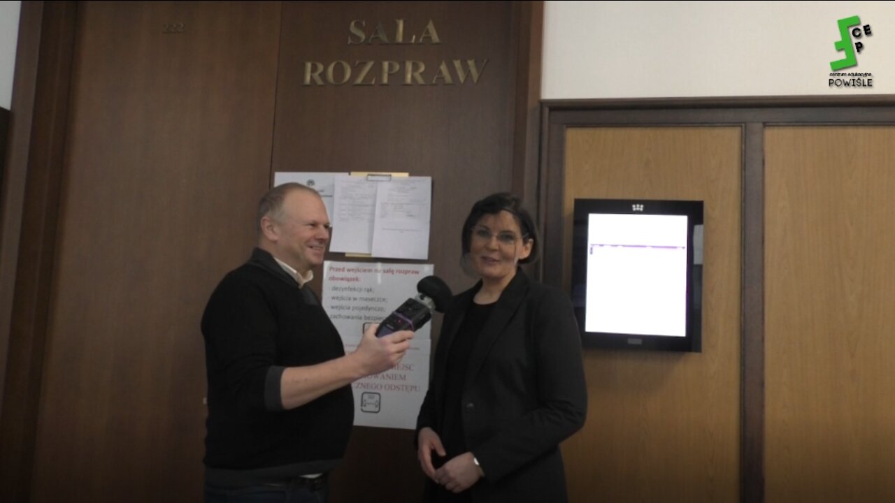 Pozwana mec Joanna Modzelewska komentuje rozprawę z powództwa oficera Służby Kontrwywiadu Wojskowego