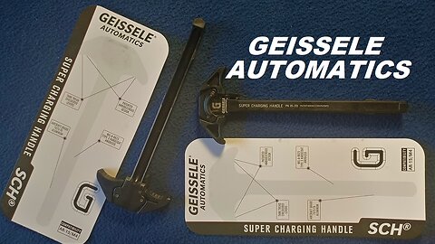 GEISSELE AUTOMATICS Super Charging Handle, drop in replacements, AR-15 / M-4 / M-16 types, black