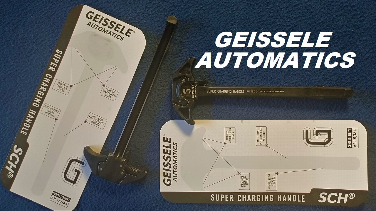 GEISSELE AUTOMATICS Super Charging Handle, drop in replacements, AR-15 / M-4 / M-16 types, black