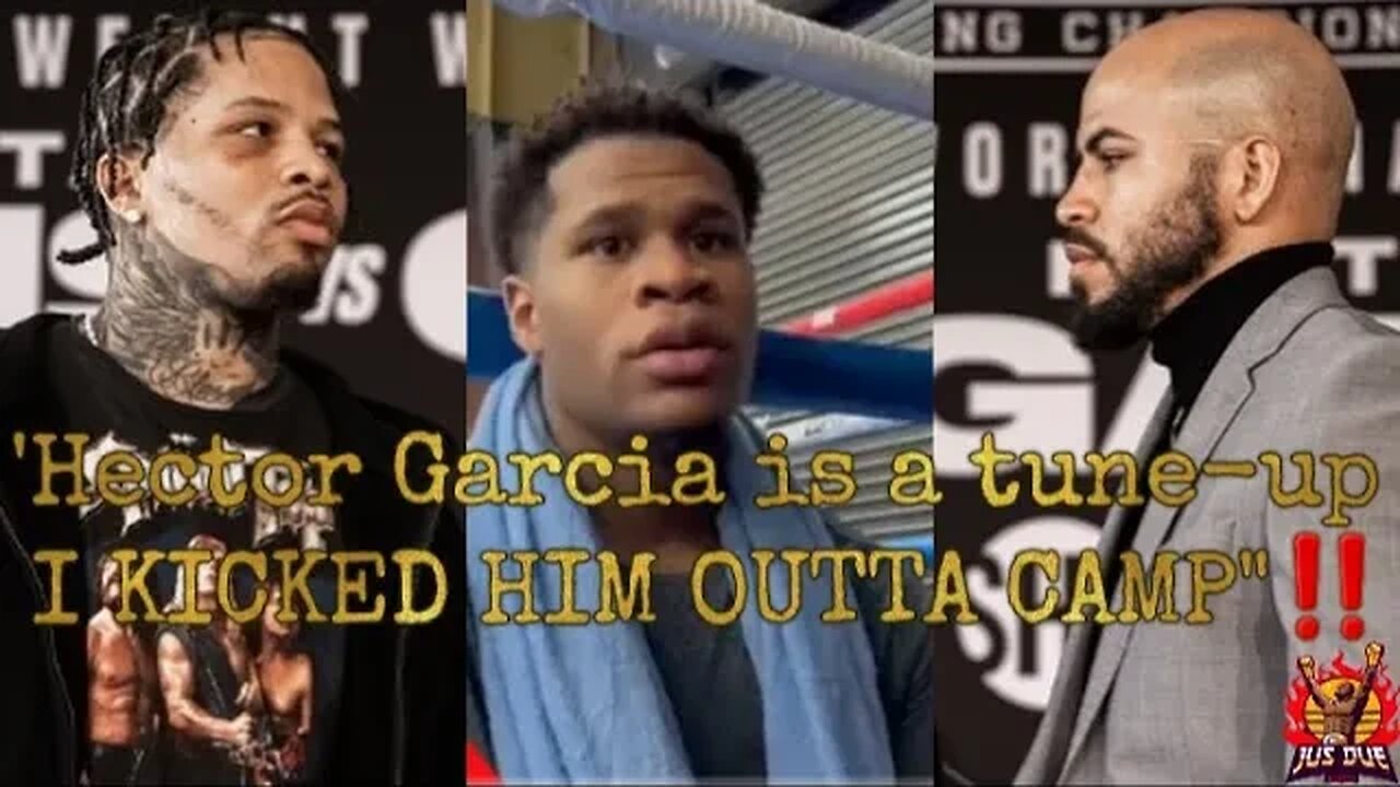 (SHOCKER) Devin Haney says he KICKED Hector Garcia out of CAMP because he couldn't KEEP UP! #TWT