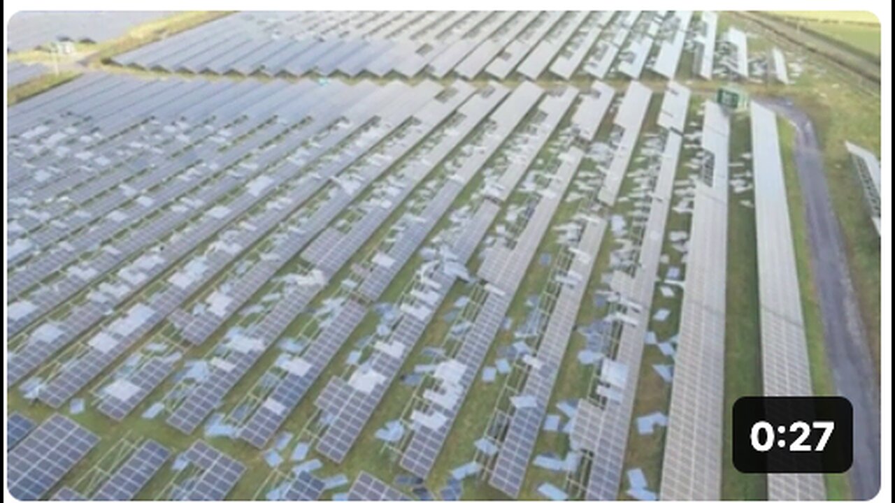 Net Zero fail: Storm Darragh has reduced the UK's largest solar farm into a pile of debris