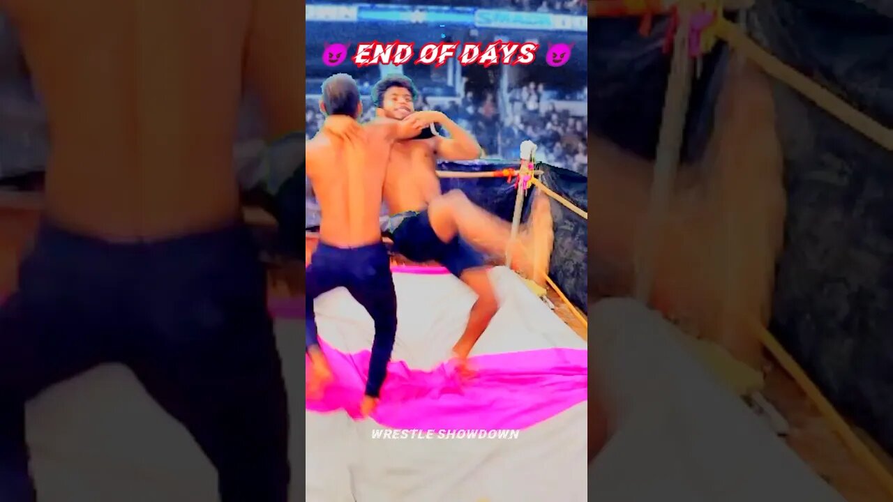 WWE End Of Days 😈🥵 WWE Best Moves 🔥 #shorts #wwemoves #endofdays