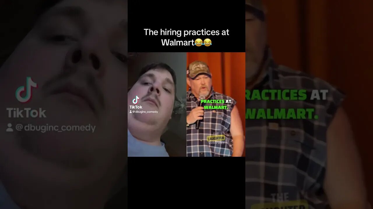 😂The hiring practices at Walmart!!!￼ #comedy #reaction #larrythecableguy #shorts #fyp #funnyvideo