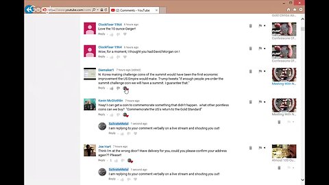 Friday Night LIVE Gold Silver Comments!