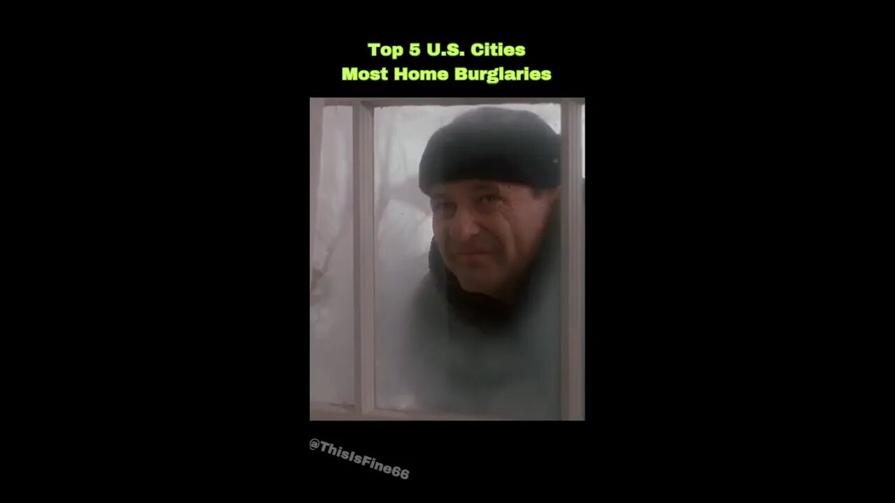 Top 5 U.S. Cities with the Most Home Burglaries #shorts