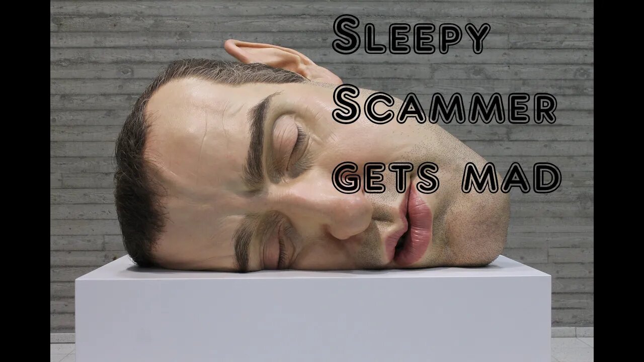 I wake from a nap to wake a scammer from a nap. My fake bank wakes him up and pisses him off.