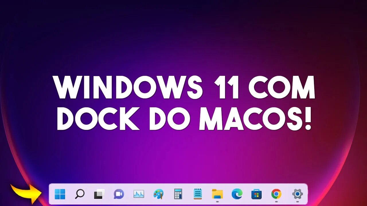 Como CUSTOMIZAR a BARRA DE TAREFAS do WINDOWS 10/11 e deixar IGUAL do MacOS