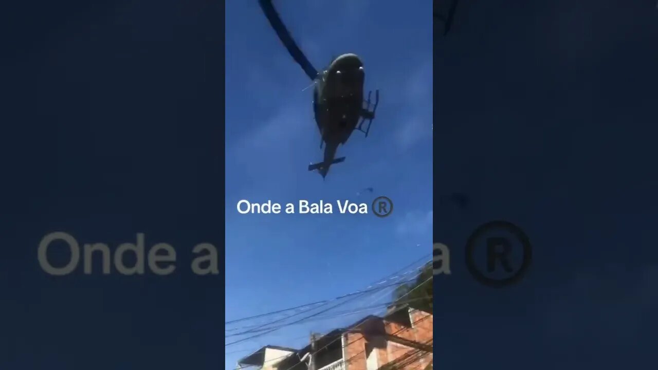 HELICÓPTERO DO BOPE O FAMOSO “SAPÃO” BLINDADO RASANTE NA FAVELA