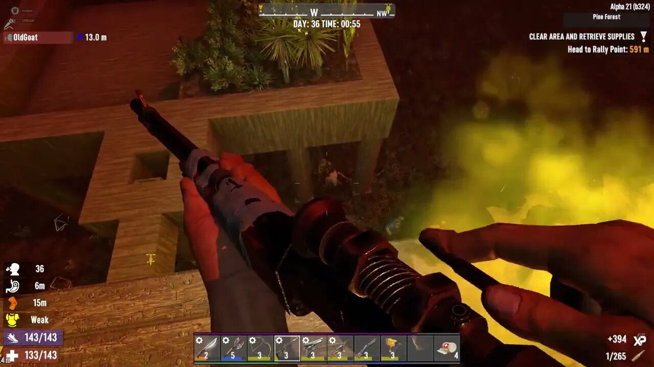 Two Old Goats vs Zombies - Horde Day 35 - Now we have dart traps! | 7 Days To Die | Alpha 21