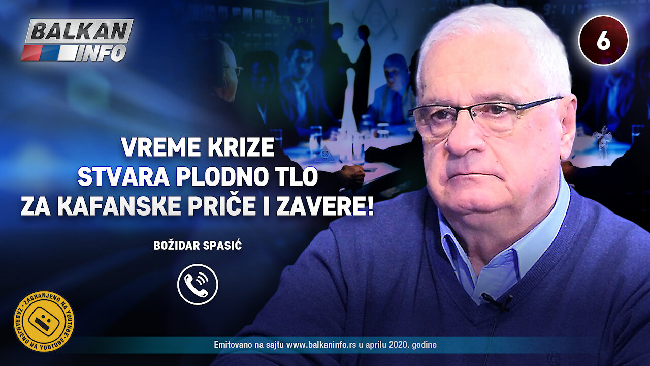 INTERVJU: Božidar Spasić – Vreme krize stvara plodno tlo za kafanske priče i zavere! (6.4.2020)