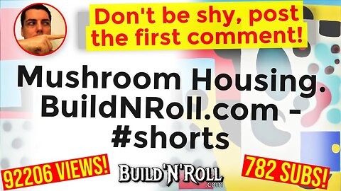 Mushroom Housing. BuildNRoll.com - #shorts