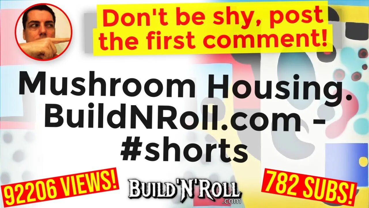 Mushroom Housing. BuildNRoll.com - #shorts