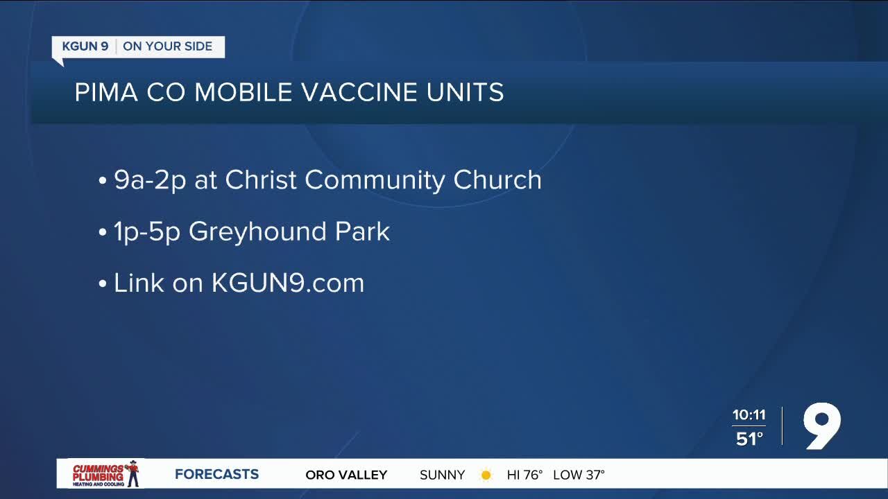 Pima Co. to host mobile vaccine clinics this weekend