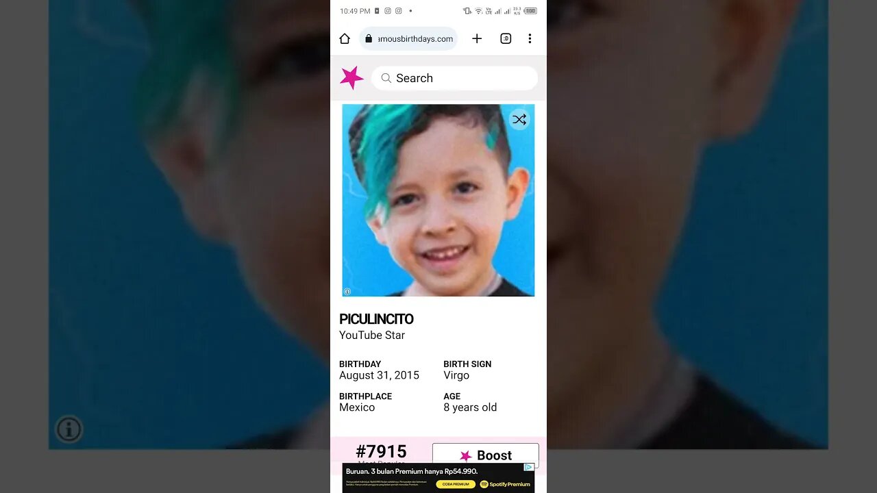 HAPPY 8 BIRTHDAY PICULINCITO YouTube Star