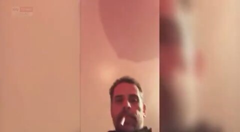 Hunter Biden smoking and weighing his crack