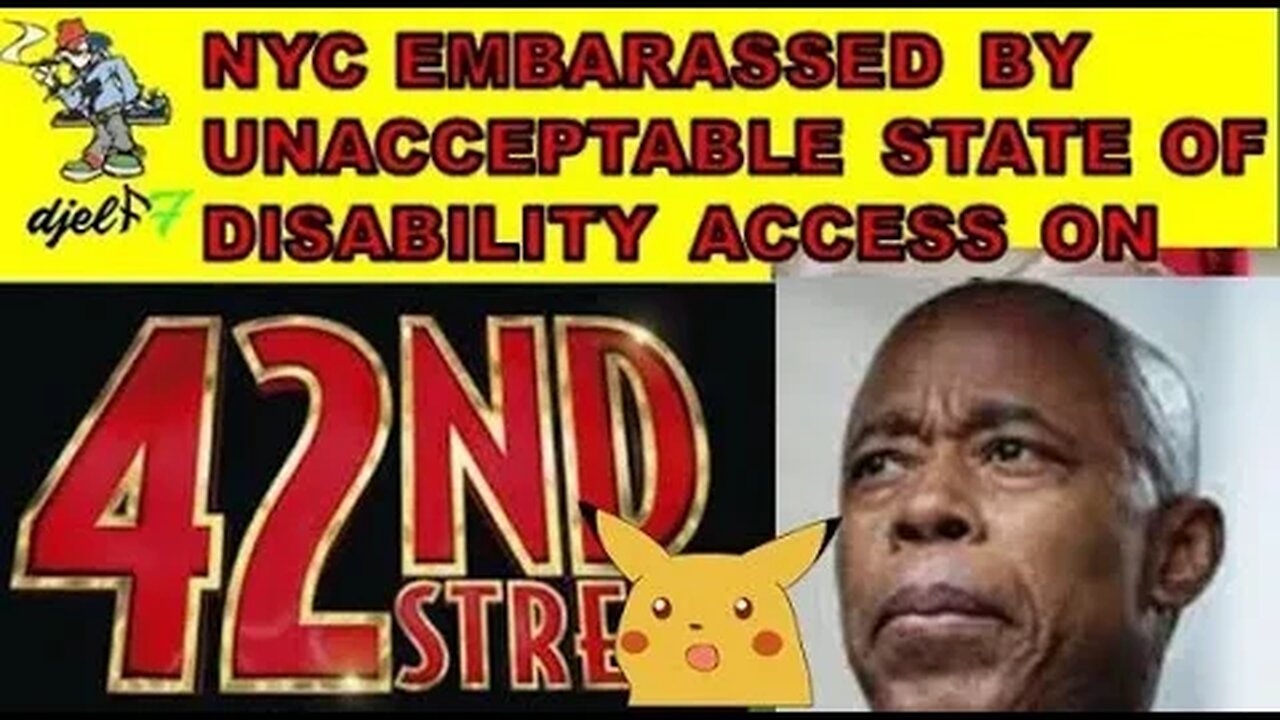 NYC EMBARASSED by state of accessibility devices on 42nd st.