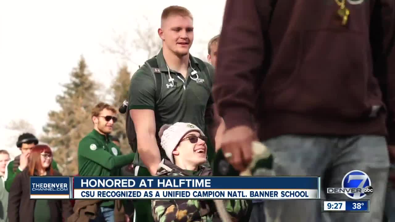 Honored at halftime: Special Olympics honors CSU