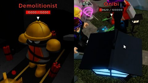 ROBLOX Tower Heroes - Beating Corporate Chaos and Sacred Shrine on Easy Mode!