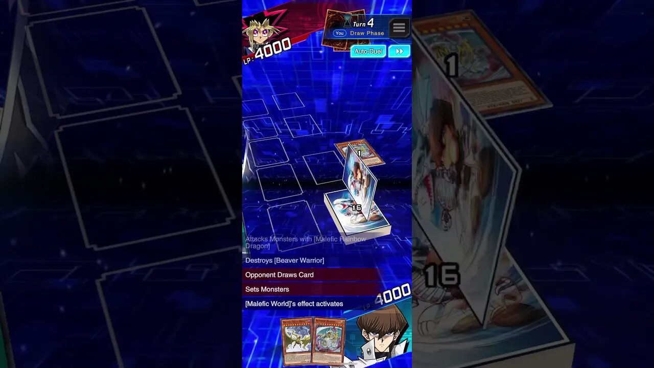 Yu-Gi-Oh! Duel Links - Power Pro App x Yu-Gi-Oh! Collaboration Card Sleeves (Seto Kaiba) Gameplay