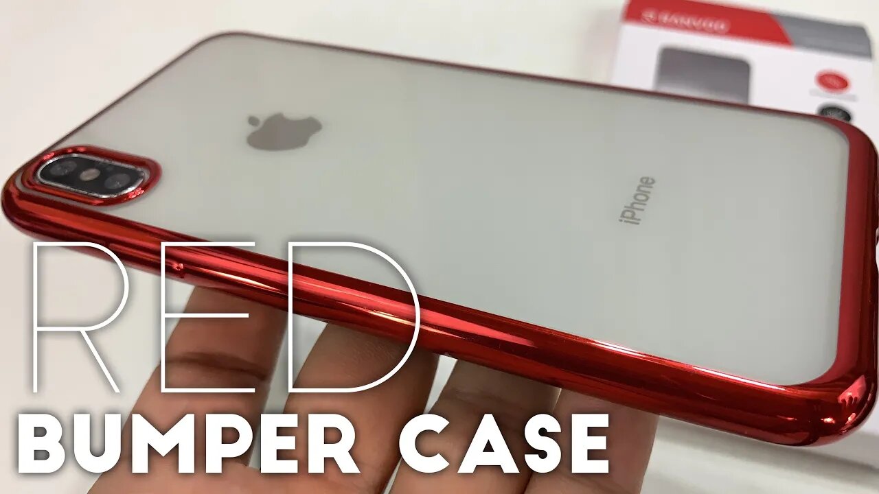 RANVOO Clear Soft iPhone Bumper Case with Red Chrome Review