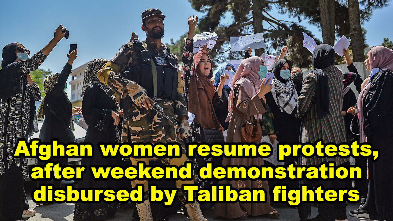 Afghan women resume protests, after weekend demonstration disbursed by Taliban - Just the News Now