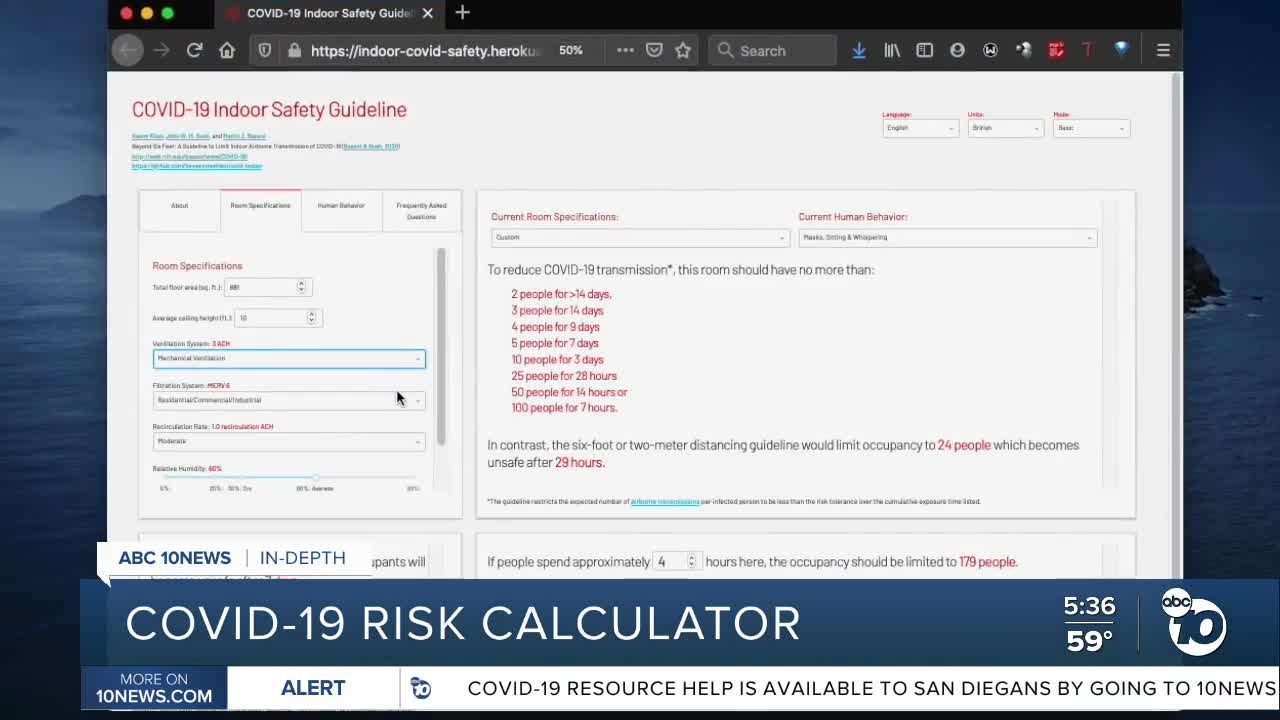 In-Depth: COVID-19 risk calculator