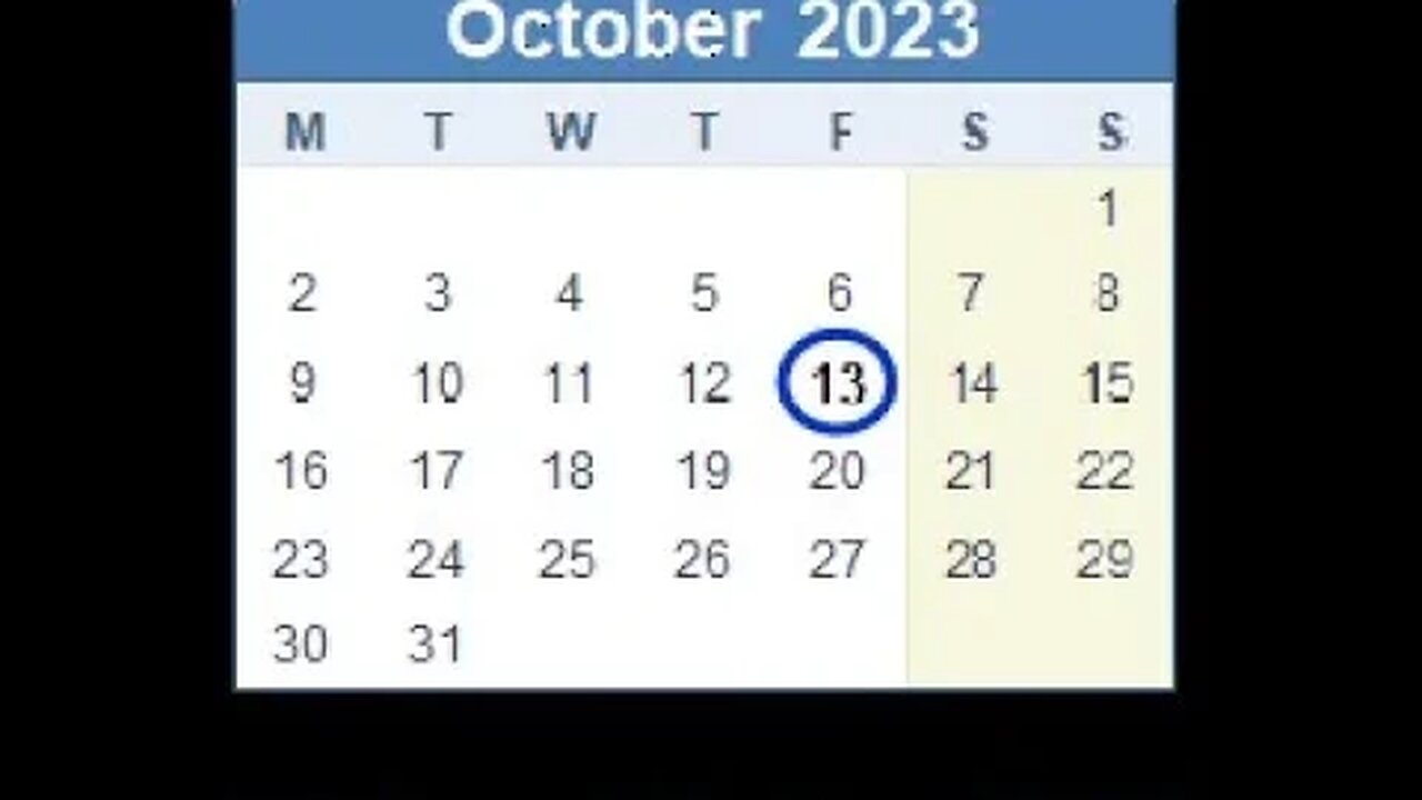 Bad And Good News For Friday October 13th 2023